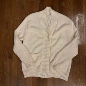 Jenni Kayne Cody Cardigan in Ivory Bone Cotton